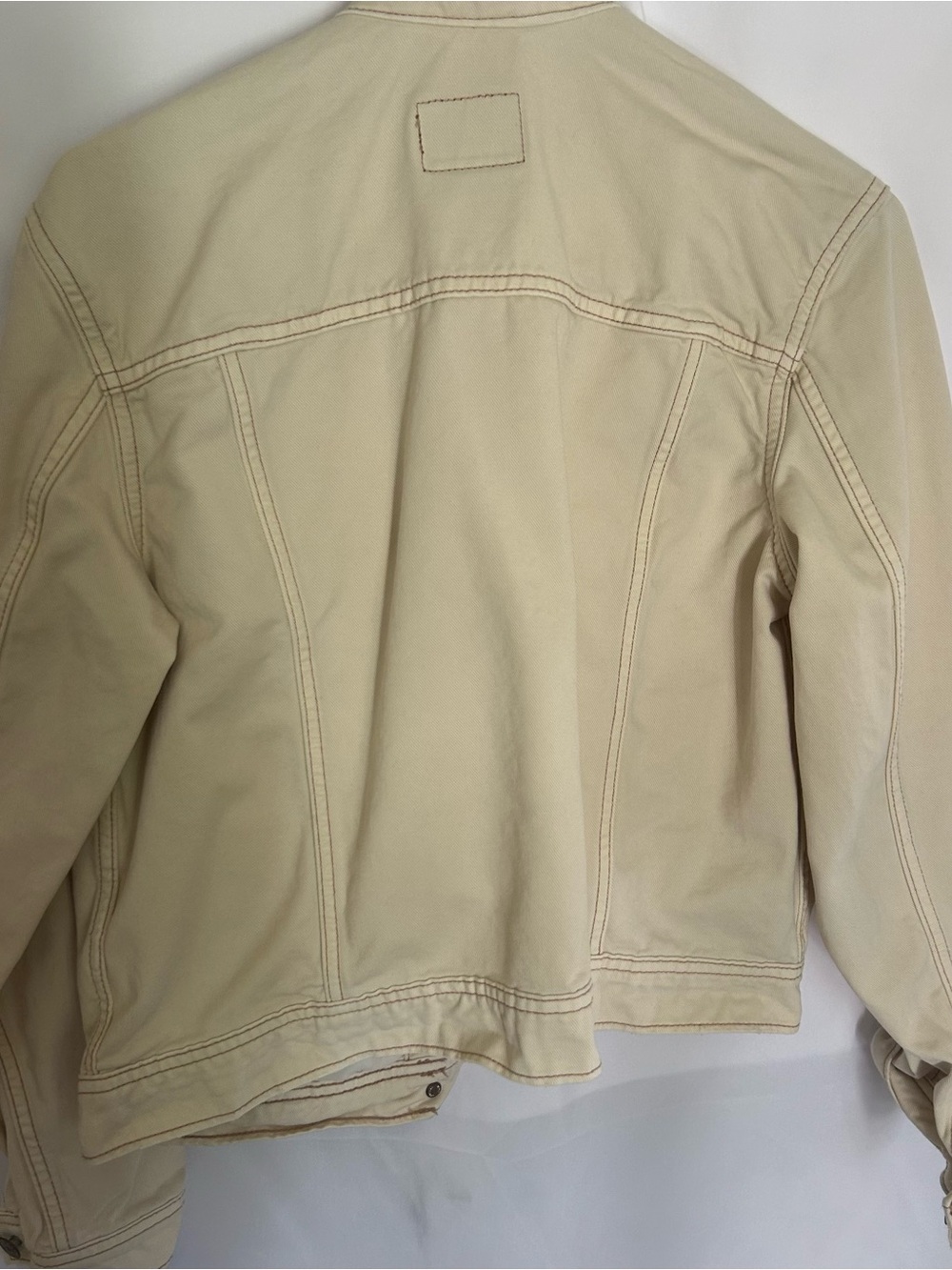 American Eagle Outfitters Beige Men's Trucker Jacket - Picture 5 of 5